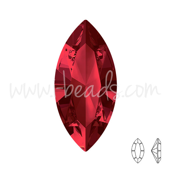 Swarovski 4228 navette fancy stone siam 15x7mm (1)