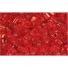 cc25c - Toho triangle beads 2.2mm silver-lined ruby (10g)