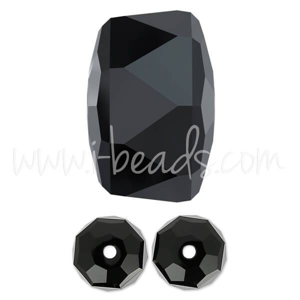 Swarovski 5045 rondelle bead jet 8mm (2)