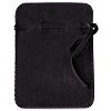 Imitation velvet jewellery pouch black (1)