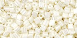 Buy cc122 - Toho triangle beads 2.2mm opaque lustered navajo white (10g)