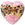Beads Retail sales Murano bead heart pink leopard 35mm (1)