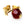 Beads wholesaler  - Bead stud earring flower setting metal gold plated (2)