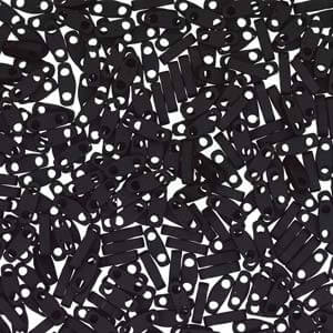 Buy cc401F -Miyuki QUARTER tila beads Matte black 1.2mm (50 beads)