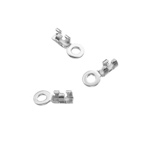 Buy crimping clasps Sterling silver for thin chain and cord 0.8-1mm (4)