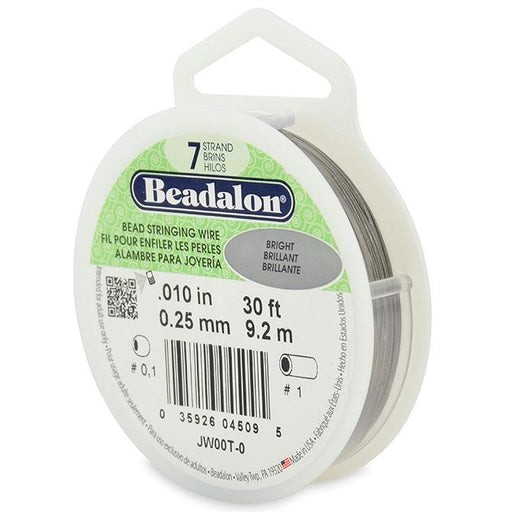 Buy Beadalon bead stringing wire 7 strands bright 0.25mm, 9.2m (1)