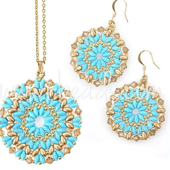 DIY set collier et boucles d’oreilles Mandala