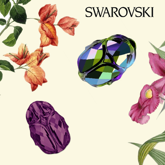 Les perles Swarovski 5728 Scarab.