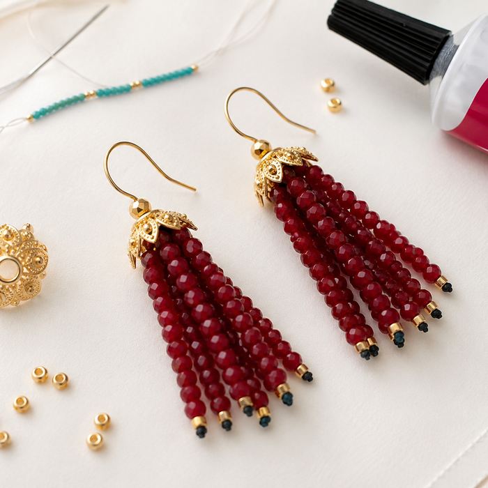 Tuto boucles d'oreilles perles pendantes : un modèle bohème chic facile à réaliser