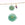 Beads Retail sales Green aventurine pendant 12mm astrological sign Aquarius - Hole: 1mm (1)