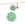Beads wholesaler  - Green aventurine pendant 12mm astrological sign Aries - Hole: 1mm (1)
