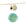 Beads wholesaler  - Green aventurine pendant 12mm astrological sign Cancer - Hole: 1mm (1)