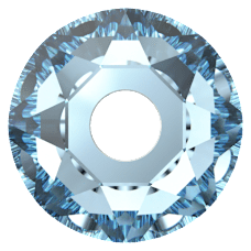 Bouton Swarovski 3188 AQUAMARINE F Vente en Gros