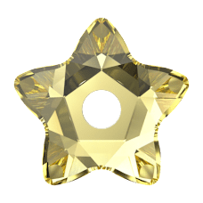 Bouton Swarovski 3754 LIGHT TOPAZ F Vente en Gros