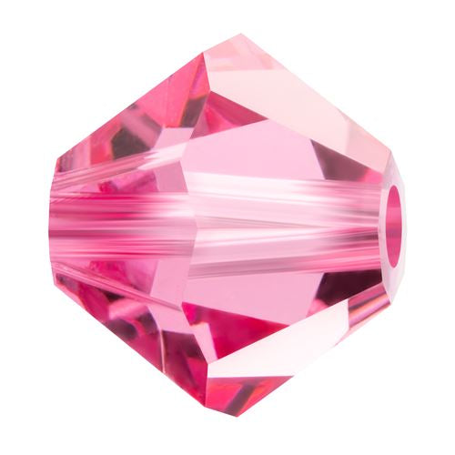 Bicone bead Preciosa crystal Pink 6mm (10)