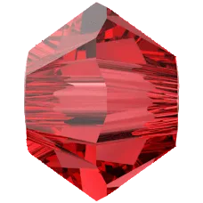 Crystal4you 5328 xilion bicone bead RUBY 3mm (40)