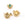 Beads wholesaler  - Stud earrings sun golden stainless steel for 6x4mm cabochon (2)