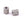 Beads wholesaler  - Cylinder bead diamond striated- stainless steel 7x6mm (2)