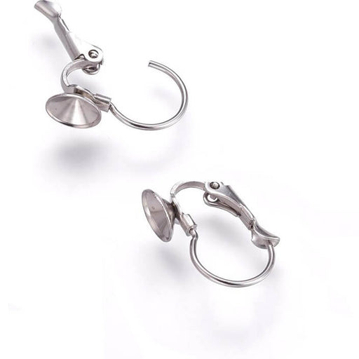 Stainless steel sleeper earrings -10x16mm for SS29 (2)