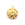 Beads wholesaler  - Medal pendant with eye golden stainless steel 19x16mm (1)