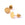 Beads wholesaler  - Earrings Stardust textured gold stainless steel - 8mm (2)