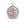 Beads wholesaler  - Round pendant textured stainless steel 14.5mm (1)