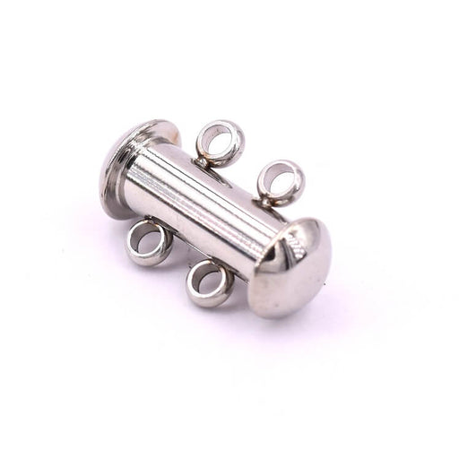 Sliding clasp 2 rows stainless steel 15mm (1)