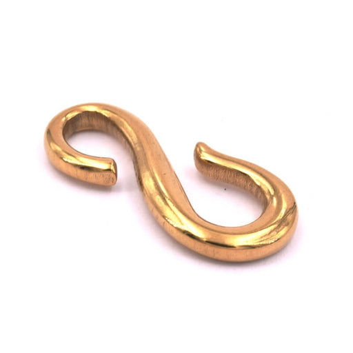 Hook clasp golden stainless steel - 29x13x3mm (1)