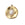 Beads wholesaler  - Round pendant golden stainless steel with white jade cabochon 19.5x16.5mm (1)