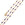 Beads wholesaler  - Chain necklace golden steel and purple enamel - 2x1.5mm45cm (1)
