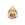 Beads wholesaler  - Golden stainless steel Buddha pendant 16mm - Hole: 1.5mm (1)