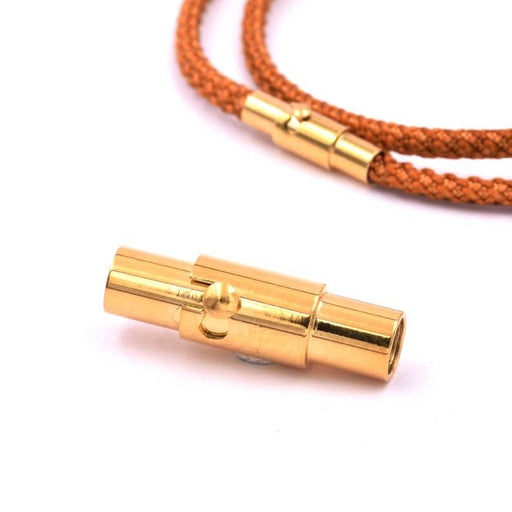 Buy Magnetic tube clasp gold stainless steel 16x5mm - 3mm(1)