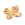 Beads wholesaler  - Flower pendant 30mm Gold stainless steel - Hole: 2mm (1)