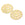 Beads wholesaler  - Flat round geometric pendant connector - Golden steel18mm - Hole: 1mm (2)