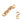 Beads Retail sales Oval jump rings Long-lasting golden steel 4.5x0.8mm (10)