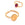 Beads Retail sales Twisted ring in gold-plated stainless steel for 8x6mm oval cabochon (1)