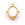 Beads wholesaler  - Pendant with square shell - Golden stainless steel 22mm - Hole: 1.5mm (1)