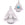 Beads wholesaler  - Eagle pendant 29mm stainless steel for 6x4mm cabochon - Hole: 2mm (1)