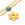 Beads wholesaler  - Flower cabochon bead - Gold-plated stainless steel 8mm (1)