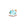 Beads Retail sales Little fish pendant with Turquoise striped white enamel - Golden steel -12mm - Hole: 1mm (1)