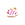 Beads wholesaler  - Little fish pendant with pink striped white enamel - Golden steel -12mm - Hole: 1mm (1)