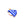 Beads wholesaler  - Little fish pendant with White striped blue enamel - Golden steel - 12mm - Hole: 1mm (1)