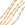 Beads Retail sales Bar and ring chain 5mm - Golden stainless steel (50cm)