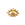 Beads wholesaler  - Beaded Eye Pendant - Golden Stainless Steel 18.5x13.5mm (1)