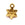 Beads Retail sales Flower pendant in golden stainless steel - 12mm - Hole: 1.5mm (1)