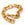 Beads wholesaler  - Oval mesh bracelet - Golden stainless steel - 18x13mm - 22.5cm (1)