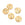 Beads wholesaler  - Medal pendant golden stainless steel 10mm - Hole: 1mm (5)