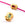 Beads Retail sales Oval bead in matte golden steel with red and green cabochon 10x8mm (1)