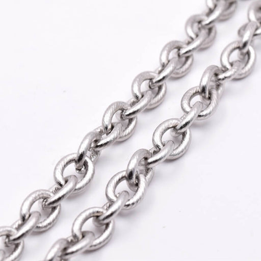 Oval thick chain 10x8mm Stainless steel (50cm)