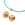 Beads Retail sales Oval bead textured Golden stainless steel textured 5x5.5mm - Hole: 1.2mm (2)